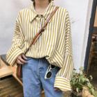Striped Shirt Jacket