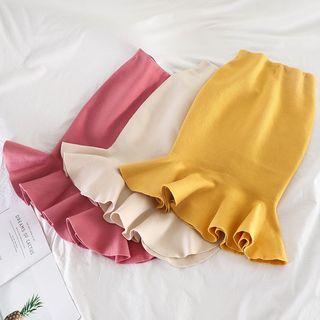 High-waist Mermaid Midi Skirt