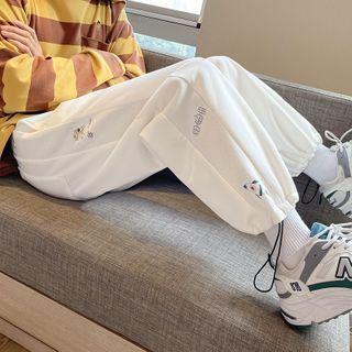 Rocket Print Cropped Harem Pants