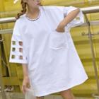 Cutout Sleeve Tee