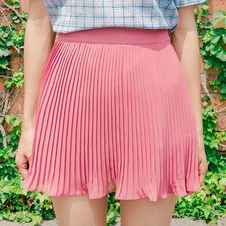 Accordion-pleated Mini Skirt