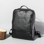 Studded Faux Leather Backpack Black - One Size