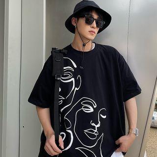 Short-sleeve   Print T-shirt