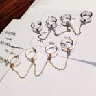 Chained 4-finger Ring