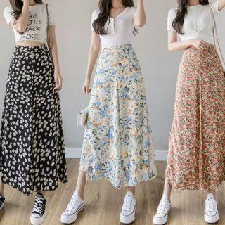 Floral Print Dress Pants