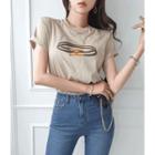 Crewneck Bracelet Print T-shirt