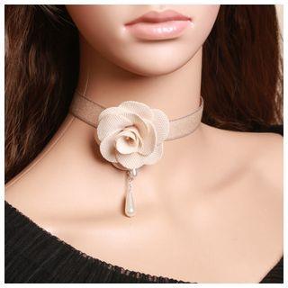 Rose Dangle Choker