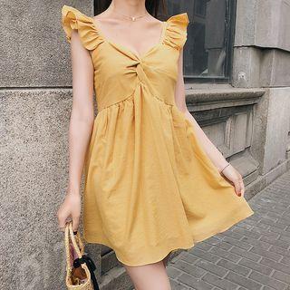 Ruffle Strappy Mini A-line Dress