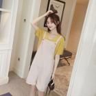 Plain Spaghetti Strap Short Dungaree