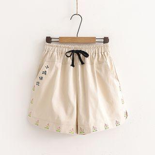 Chick Print Wide Leg Shorts