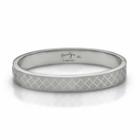 Checkered Steel Bangle(l) Steel - One Size