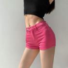 High-waist Slim-fit Denim Hot Shorts In 6 Colors