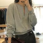 Notched Sweatshirt