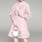 Glitter Long-sleeve Dress