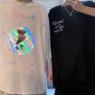 Reflective Loose-fit Short Sleeve Printed T-shirt