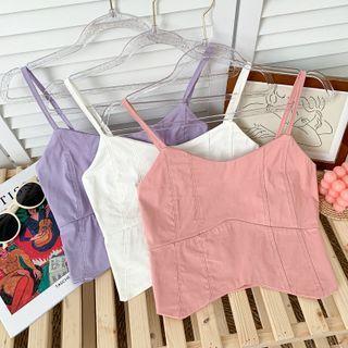 Asymmetrical Plain Camisole Top In 7 Colors
