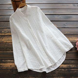 Eyelet Shirt White - One Size