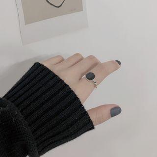 Disc Sterling Silver Open Ring 1 Pc - Silver - One Size