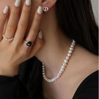 Pearl Necklace Gold - One Size