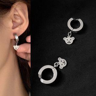 Bear Drop Earring / Clip-on Earring