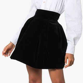 High Waist Velour Skirt