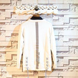 Lace-up Round Neck Sweater