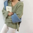 V-neck Loose Sweater (6 Colors)