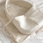 Canvas Crossbody Bag Off-white - One Size
