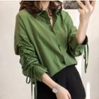 Drawstring Sleeve Shirt