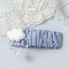 Faux Pearl Cloud Hair Clip 1 Pc - White & Blue - One Size