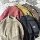 Dog Embroidered Sweater