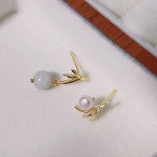 Flower Freshwater Pearl Alloy Earring