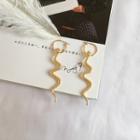 Hoop Dangle Earring 1 Pair - Gold - One Size