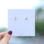Windmill Stud Earring 1 Pair - Silver - One Size
