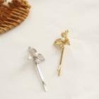 Faux Pearl Alloy Leaf Hair Pin Hair Clip - Leaf - One Size