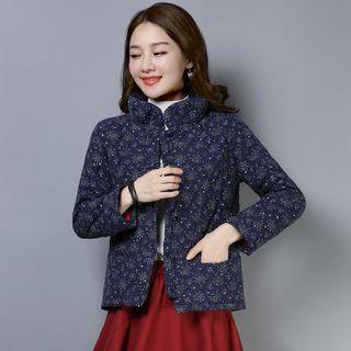 Floral Frog Buttoned Jacket