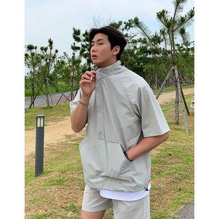 Kangaroo-pocket Anorak Top