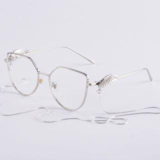 Chain Detail Cat Eye Glasses