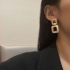 Metal Drop Earring 1 Pair - Metal Drop Earring - Gold - One Size