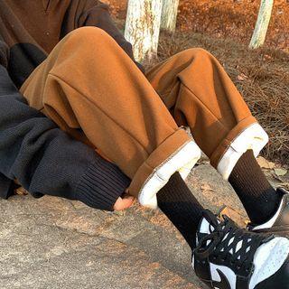 Fleece Lined Woolen Pants