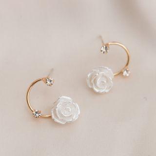 Rose Rhinestone Earring