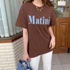 Martini Printed Cotton T-shirt