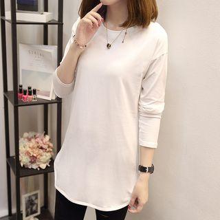 Long-sleeve Plain Tunic