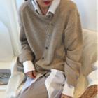 Long-sleeve Asymmetric Knit Sweater