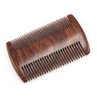 2-sided Wooden Hair Comb Brown - One Size