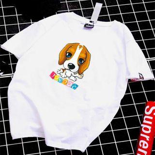 Couple Matching Dog Print T-shirt