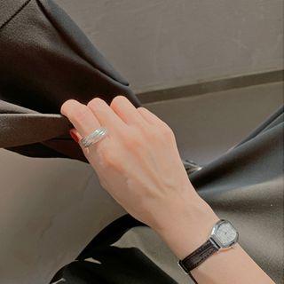 Twist Silver Ring One Size