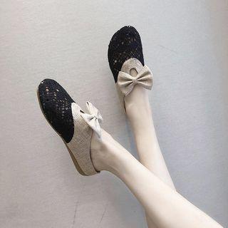 Bow Accent Perforated Mules