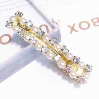 Faux-pearl Hair Clip As Shown In Figure - One Size