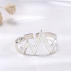 Heartbeat Open Ring Silver - One Size